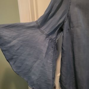 Cato Denim top with Bell Sleeves Size 18/20